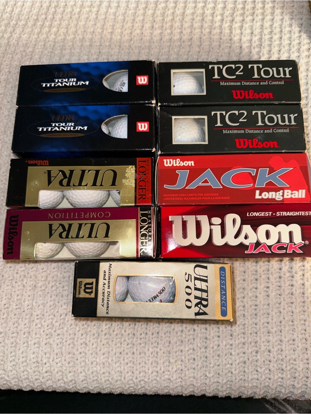 Various Wilson golf balls New in pack, 24 Balls In total